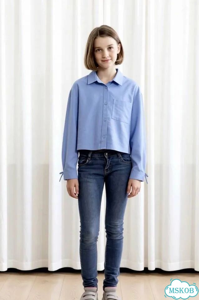 Рубашка zara для девочки 12-13 фото 1