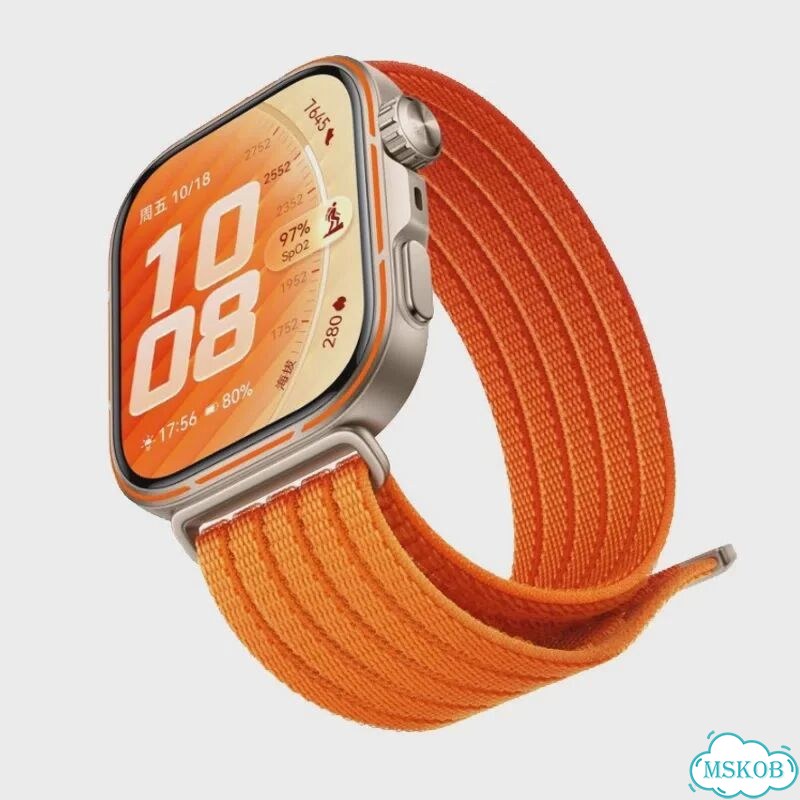 Оригинальный нейлоновый ремешок для huawei watch FIT 5/5 Pro/4/4 Бордовый, huawei FIT 5 Pro, Plum фото 3