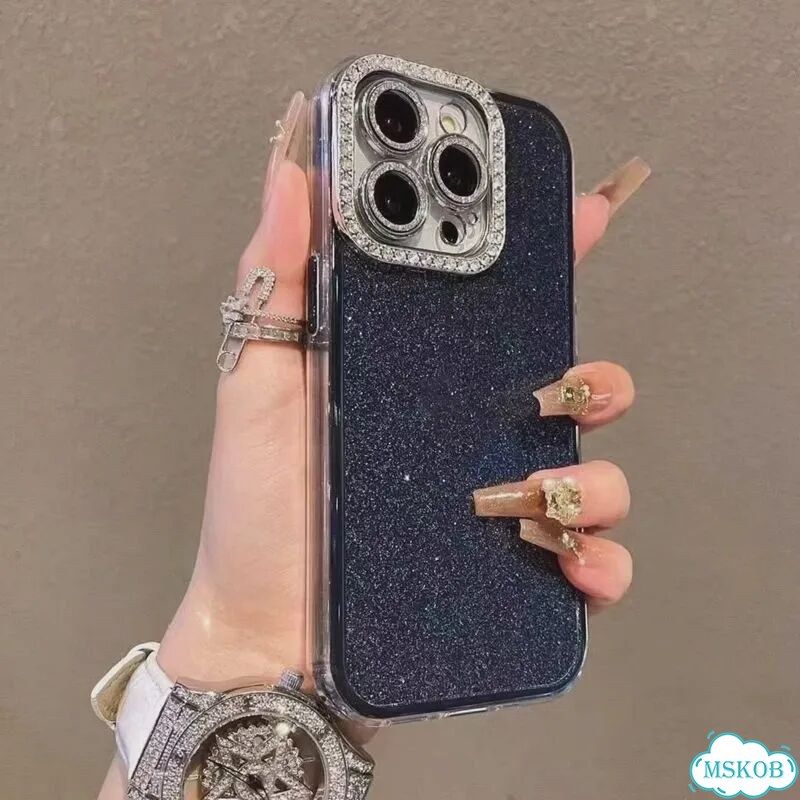 Блестящий чехол для iPhone 16, белый фото 3