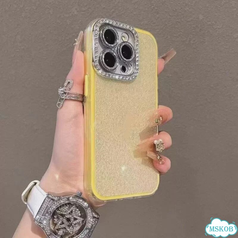 Блестящий чехол для iPhone 16, белый фото 4