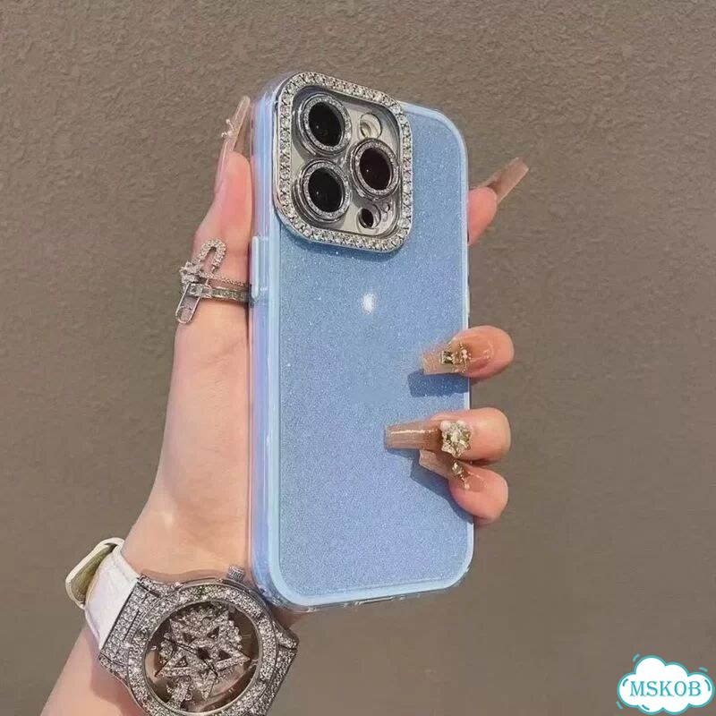Блестящий чехол для iPhone 16, белый фото 7