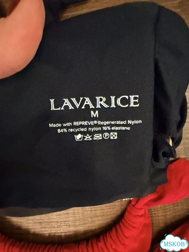 Купальник lavarice М черный / красный фото 3
