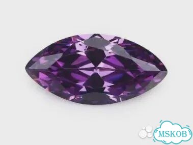 Бусины кубический цирконий Amethyst, 2x4mm, 10шт, фиолетовый фото 1