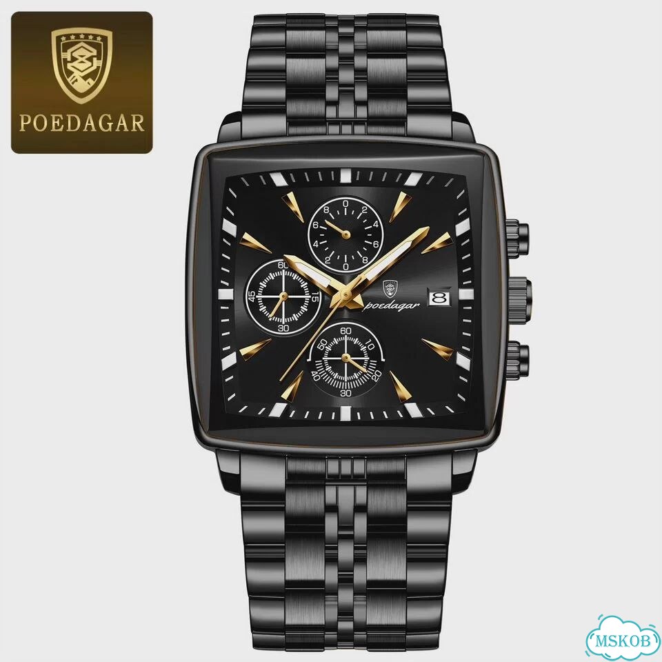Poedagar мужские часы 866 Black Black фото 1