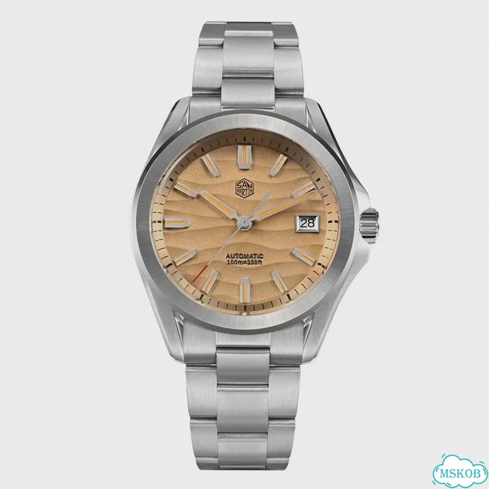 Сан Мартин SN0129-G-C1 мужские часы Brown Texture 39 мм фото 1
