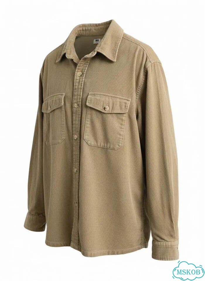 Вельветовая рубашка овершот Uniqlo M фото 2