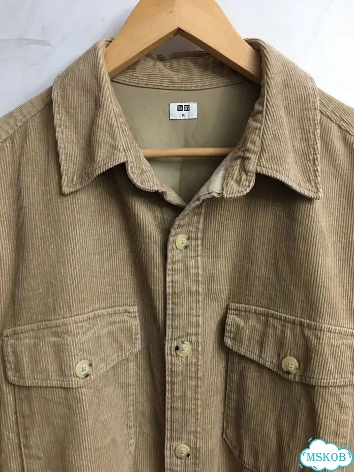 Вельветовая рубашка овершот Uniqlo M фото 5