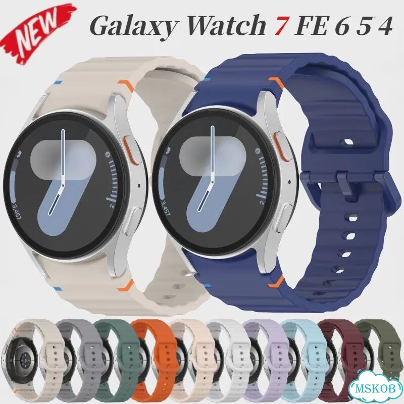 Силиконовый ремешок для Samsung Galaxy Watch Черный, Black, Galaxy Watch 7 40mm фото 2