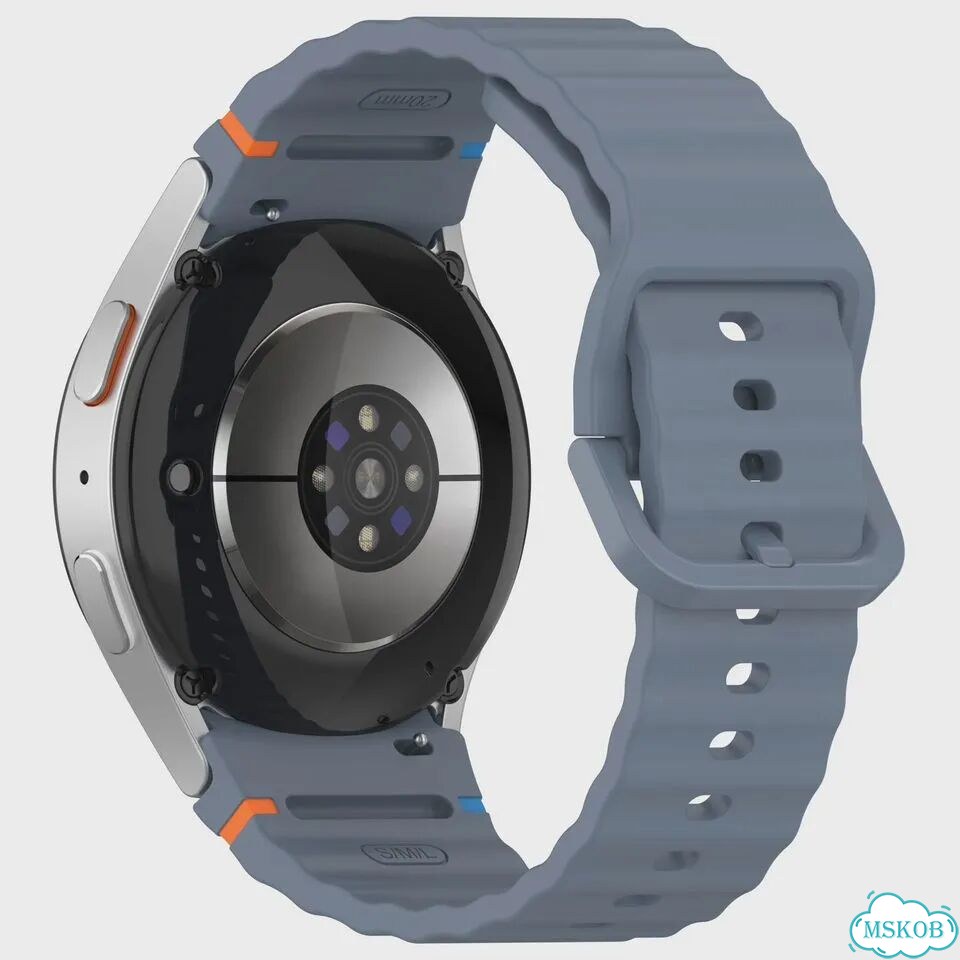 Силиконовый ремешок для Samsung Galaxy Watch Черный, Black, Galaxy Watch 7 40mm фото 5