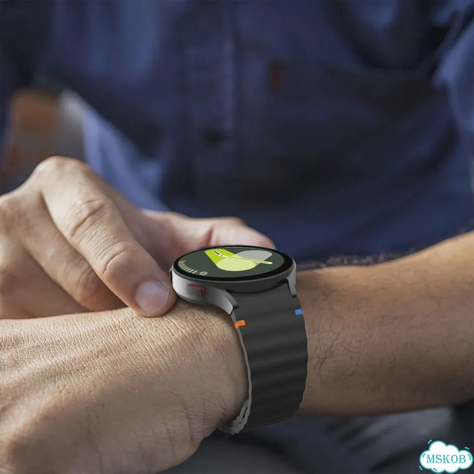Силиконовый ремешок для Samsung Galaxy Watch Черный, Black, Galaxy Watch 7 40mm фото 7