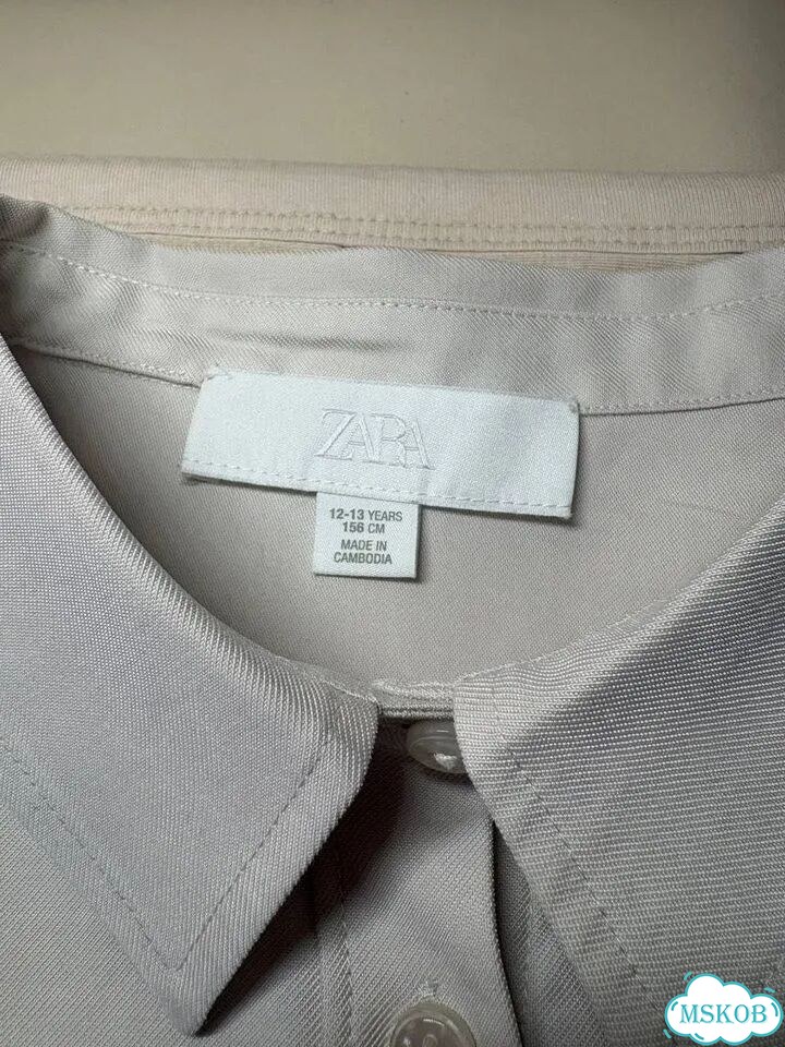 Рубашка zara для девочки 12-13 фото 3