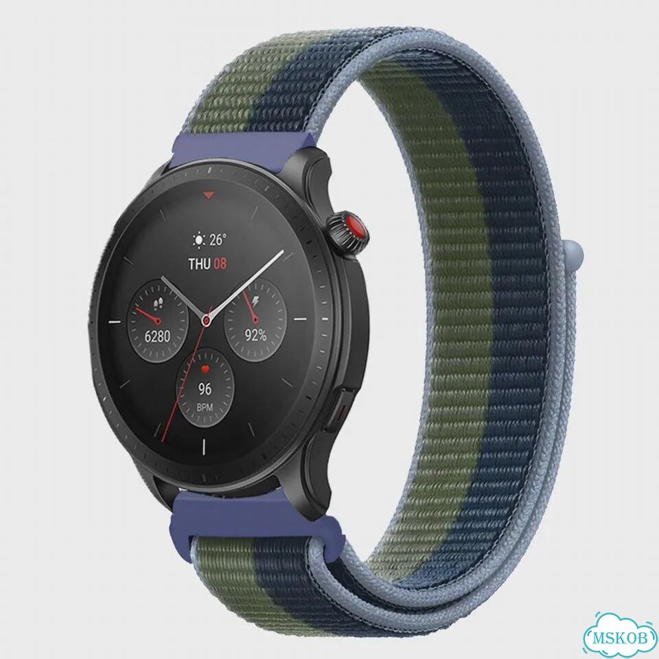 Нейлоновый ремешок Amazfit GTR 47 мм, цвет I, ширина Stratos 3 фото 5
