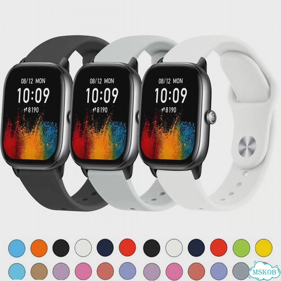 Силиконовый ремешок для Amazfit GTS 2/3/4 Mini GTR 4/3/2 фото 2