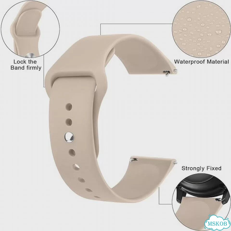 Силиконовый ремешок для Amazfit GTS 2/3/4 Mini GTR 4/3/2 фото 3
