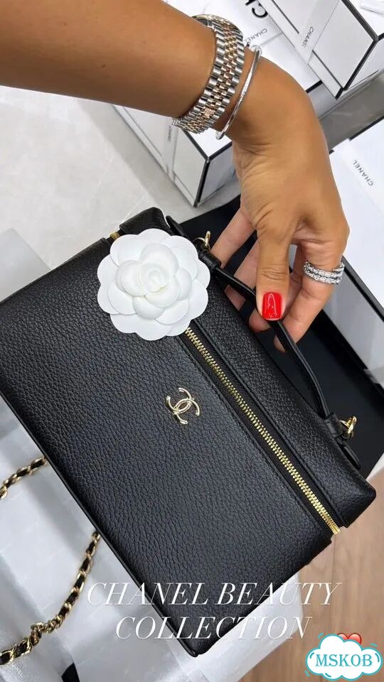 Chanel сумочка пачет черный матовая кожа фото 1