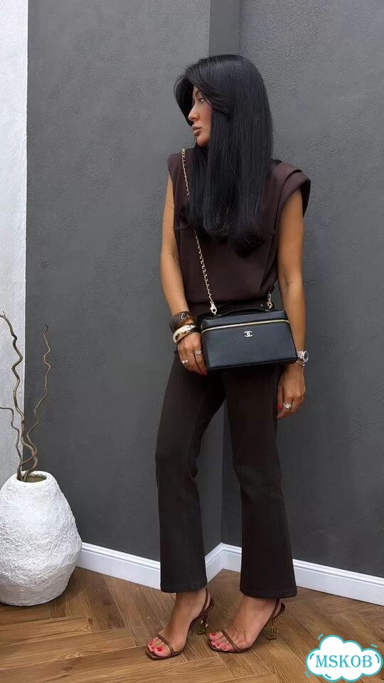 Chanel сумочка пачет черный матовая кожа фото 7