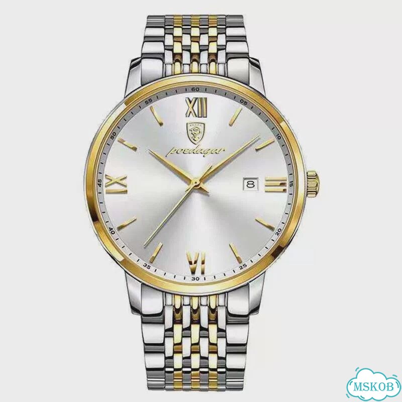 Poedagar Мужские часы из нержавеющей стали, цвет 826 GD WH S фото 1