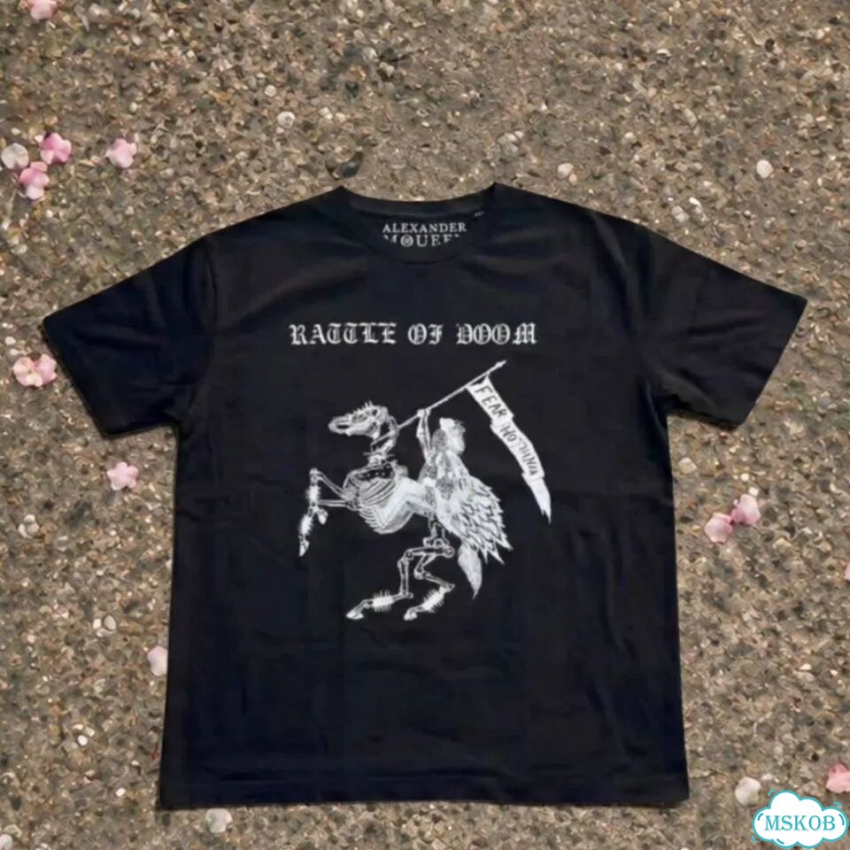 Футболка alexander mcqueen rattle of doom фото 1