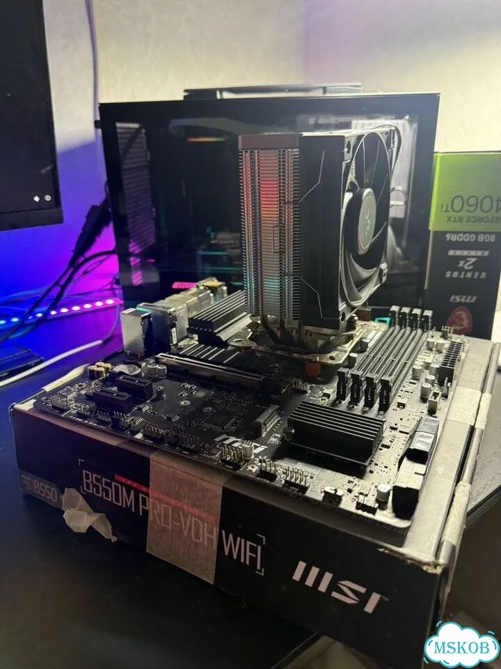 Комплект ryzen 5 5600g / Плата b550 msi / кулер фото 1