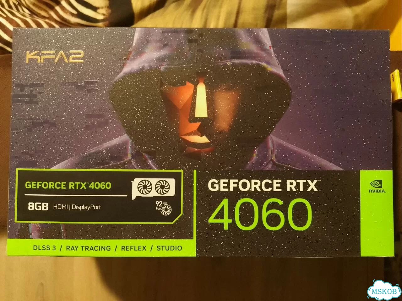 Видеокарта KFA2 GeForce RTX 4060 core Black фото 2