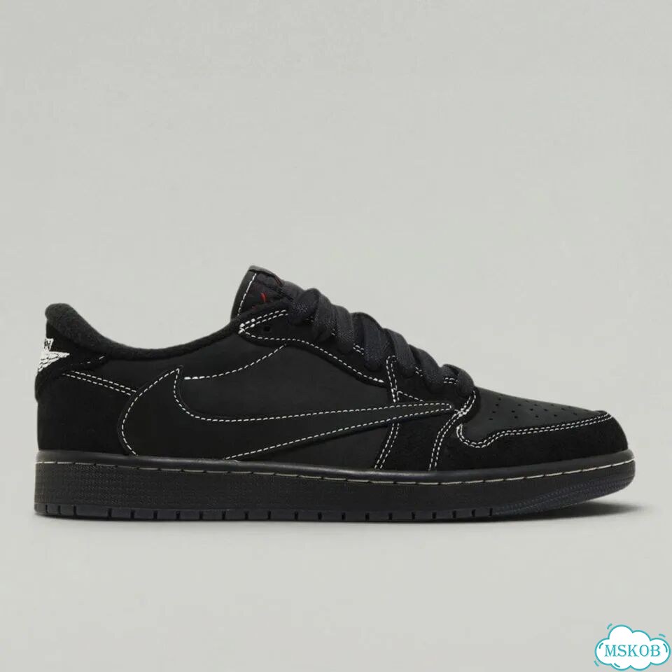 Travis Scott x Jordan 1 Low Black Phantom фото 1