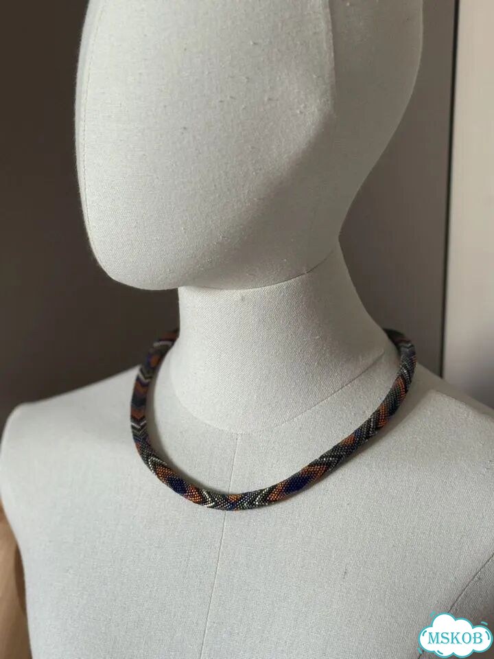 Колье из японского бисера фото 5