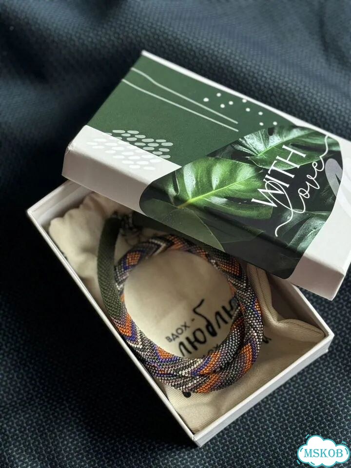 Колье из японского бисера фото 7