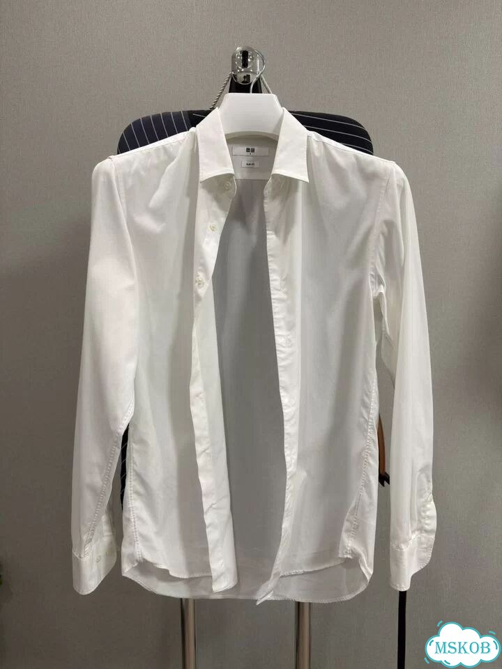Белая рубашка uniqlo s фото 1