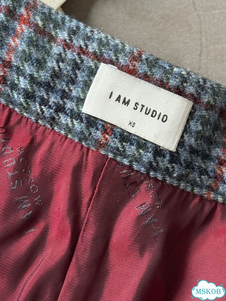 Брюки в клетку i am studio Xs шерсть мериноса 100% фото 6