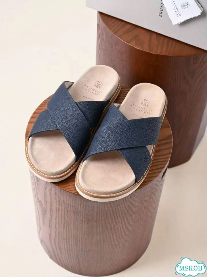 Шлёпанцы мужские Brunello Cucinelli фото 1