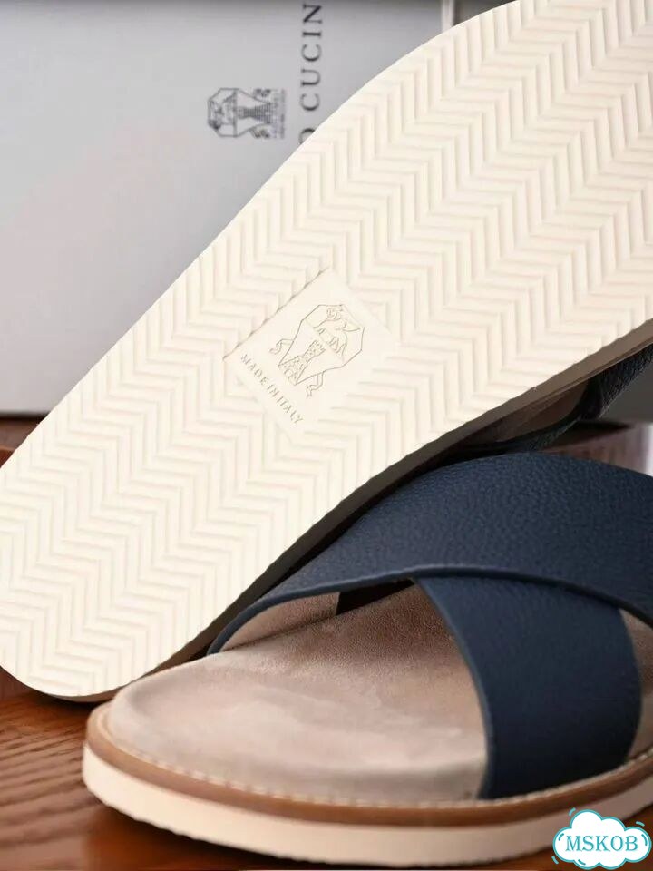 Шлёпанцы мужские Brunello Cucinelli фото 3
