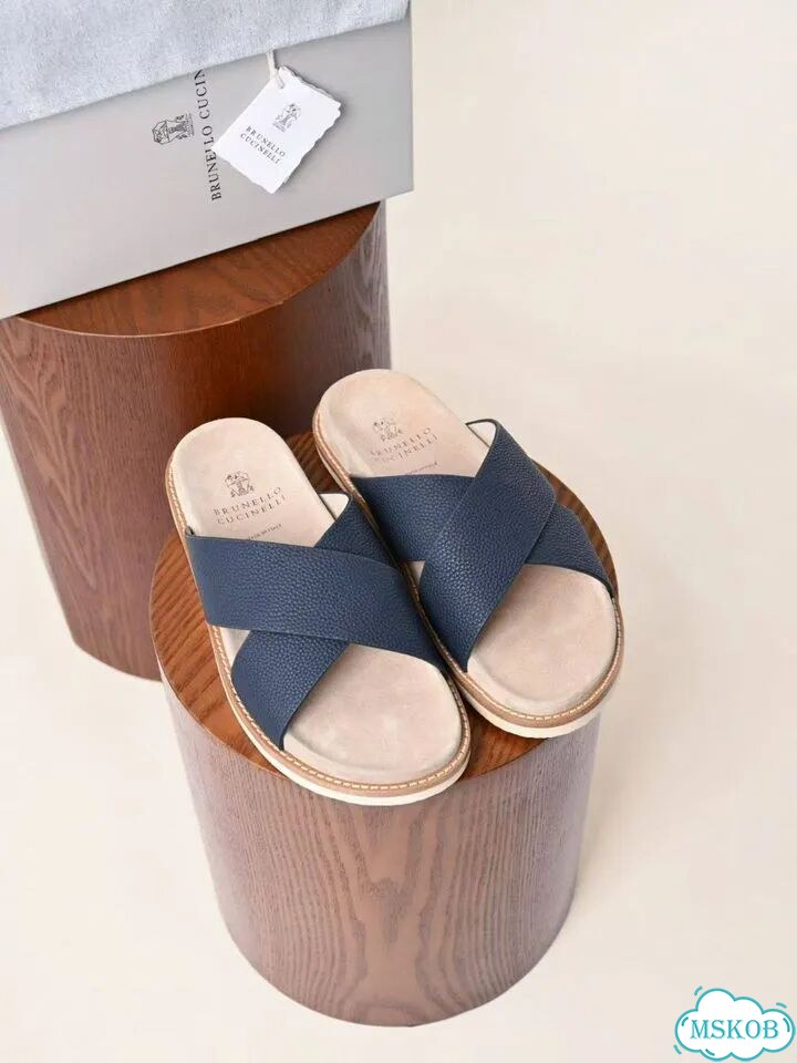 Шлёпанцы мужские Brunello Cucinelli фото 4