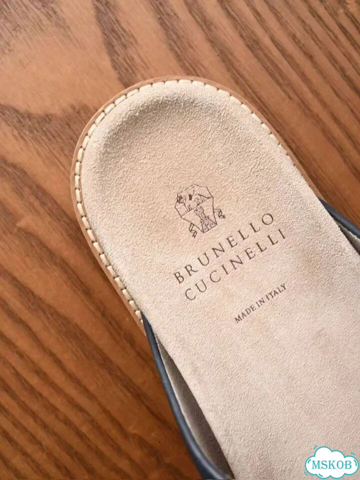 Шлёпанцы мужские Brunello Cucinelli фото 6