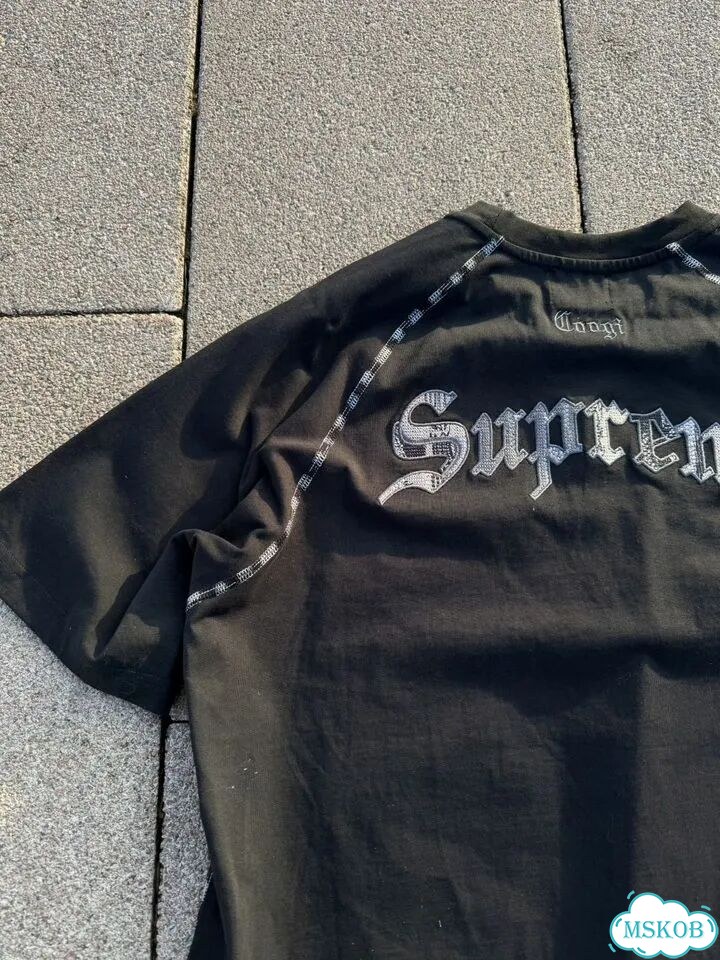 Футболка черная Supreme Coogi Все размеры фото 10