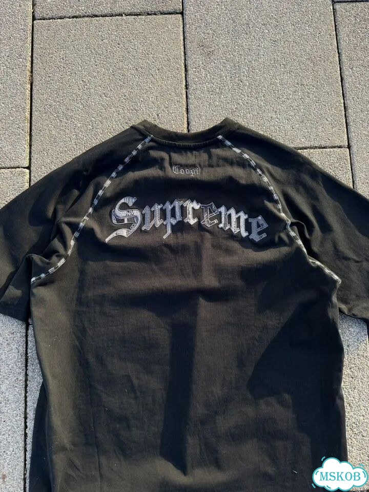 Футболка черная Supreme Coogi Все размеры фото 3