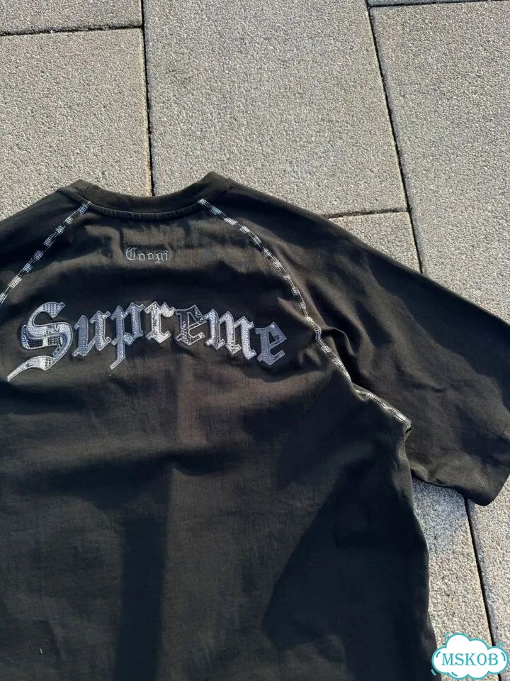 Футболка черная Supreme Coogi Все размеры фото 6