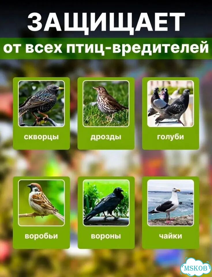 Светоотражающая лента от птиц для дачи или сада фото 3