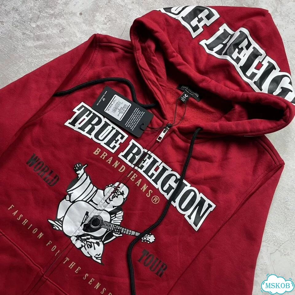 True Religion Big Logo Zip-Hoodie Оригинал фото 1