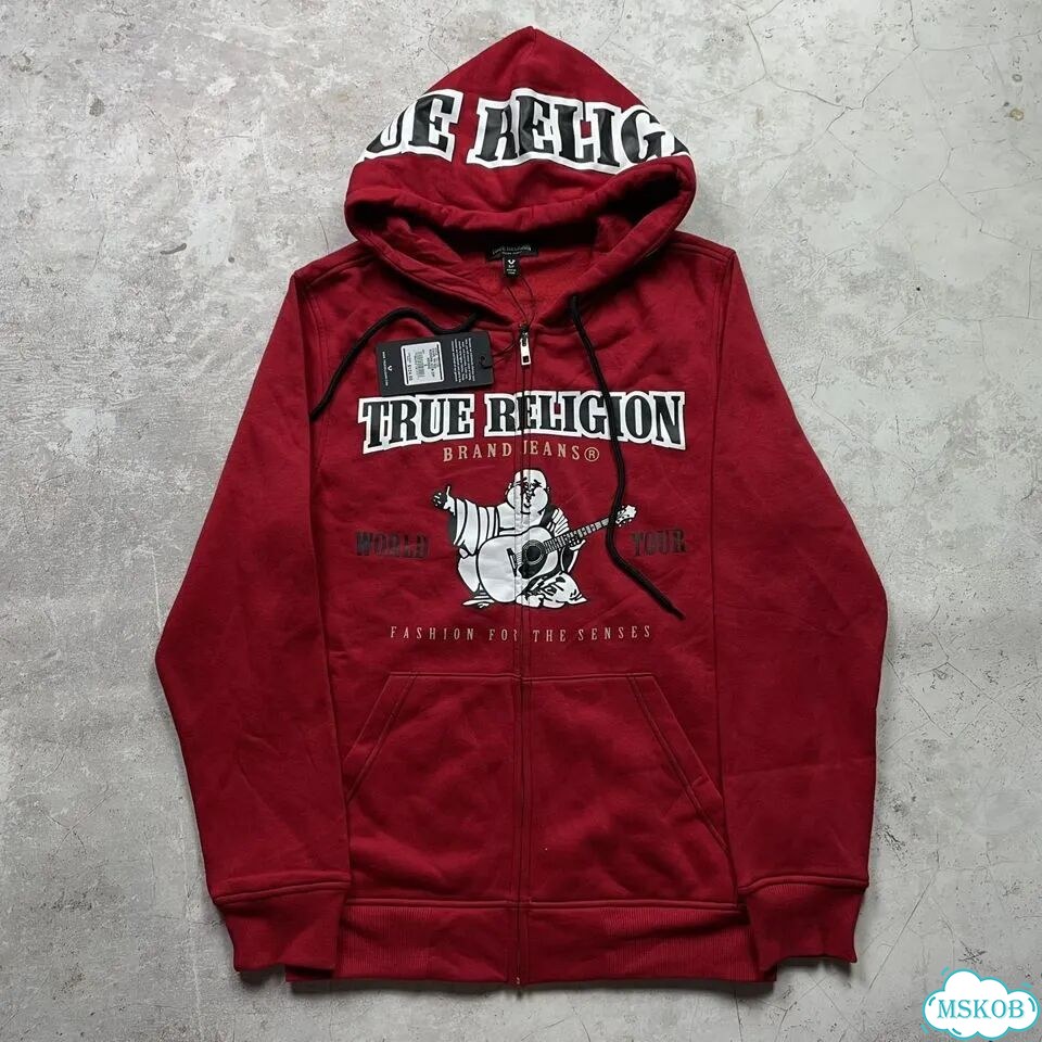 True Religion Big Logo Zip-Hoodie Оригинал фото 2