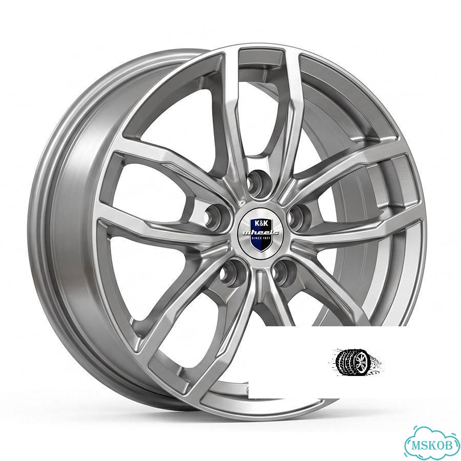 Литые диски K&K 7.5×R18 5×108 фото 1