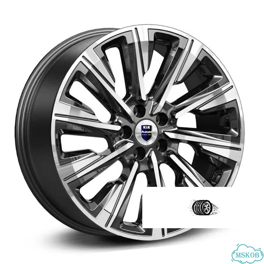 Литые диски K&K 7.5×R19 5×108 фото 1