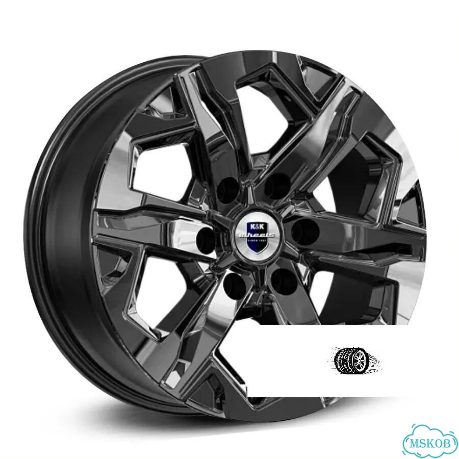 Литые диски K&K 7.5×R17 6×139.7 фото 1