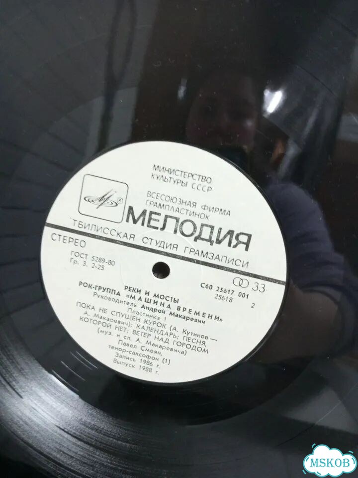 Вин.пластинка Реки и мосты Пластинка 1 Выпуск 1988 фото 3