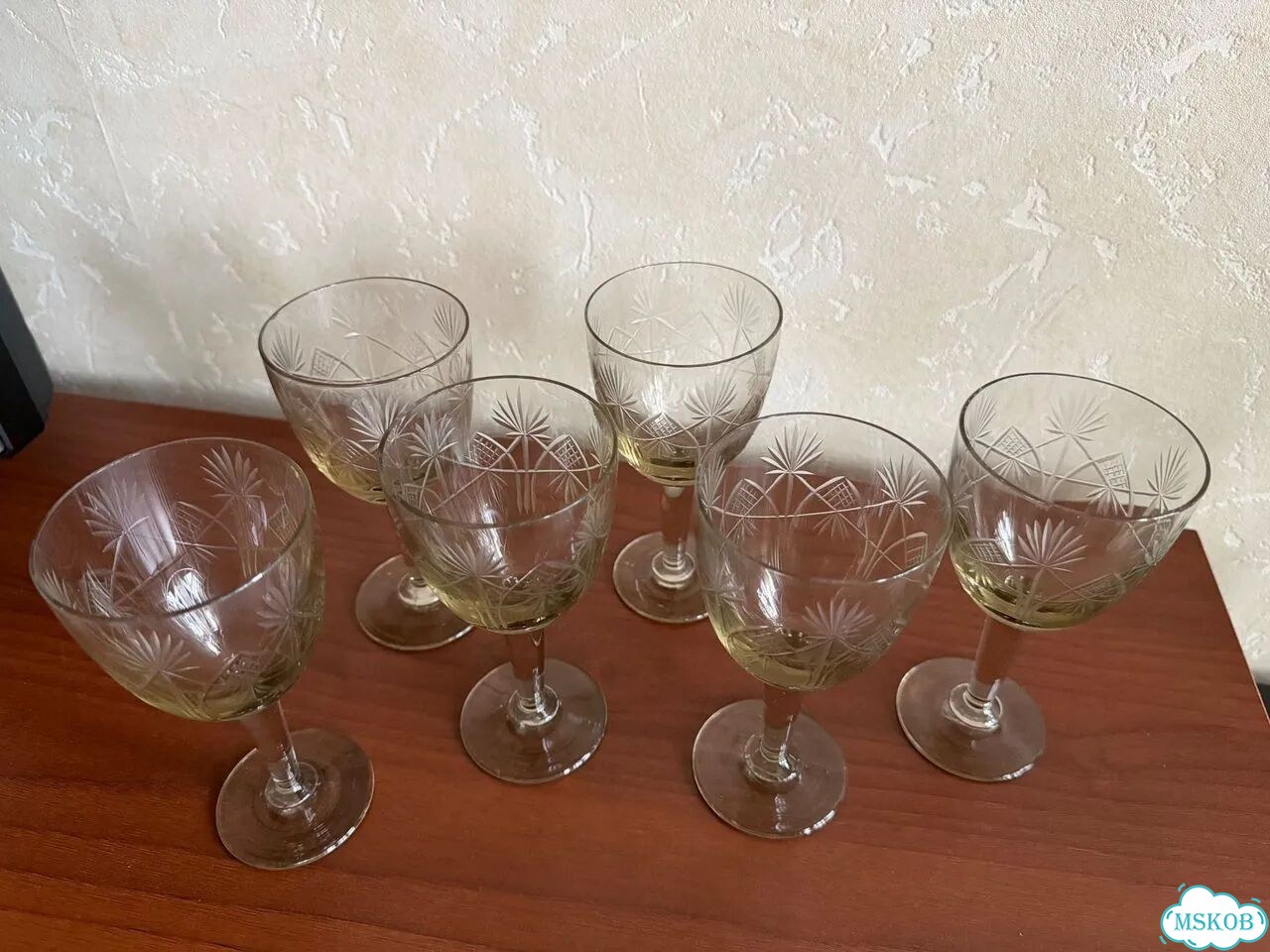 Бокалы хрустальные винтажные фото 4
