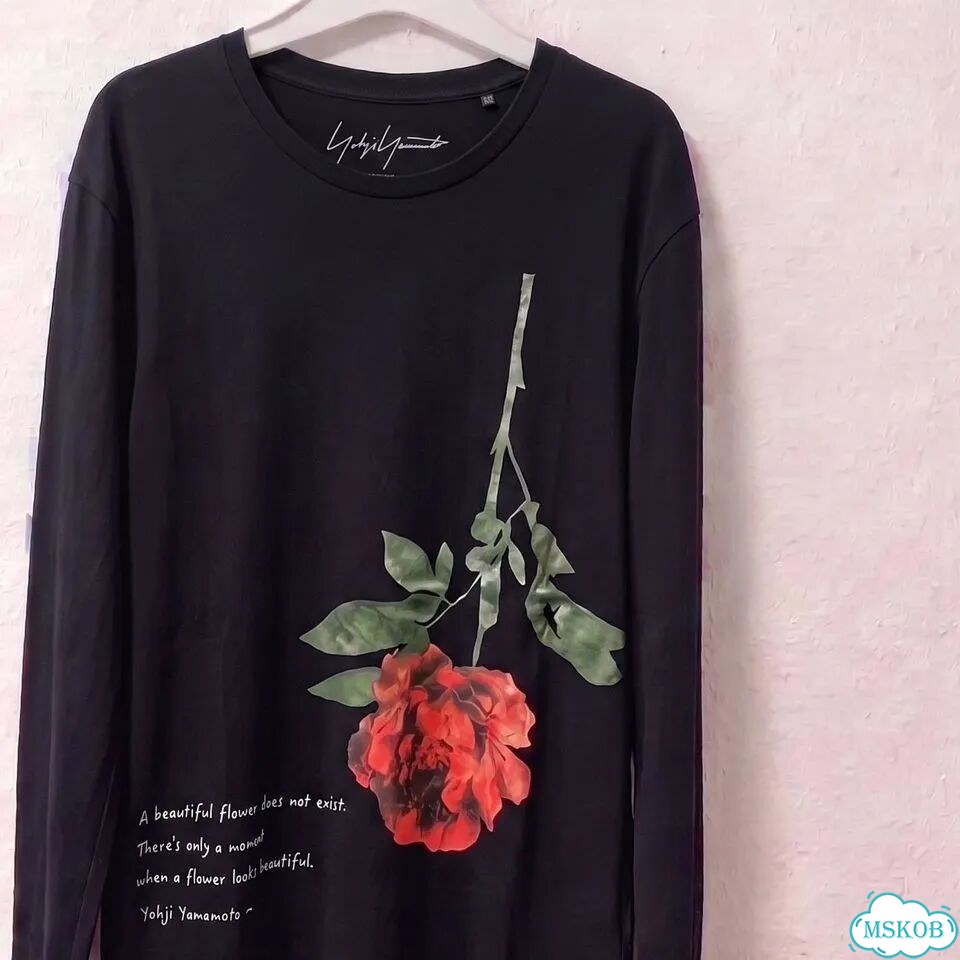 Лонгслив Yohji Yamamoto flower sleeve фото 2