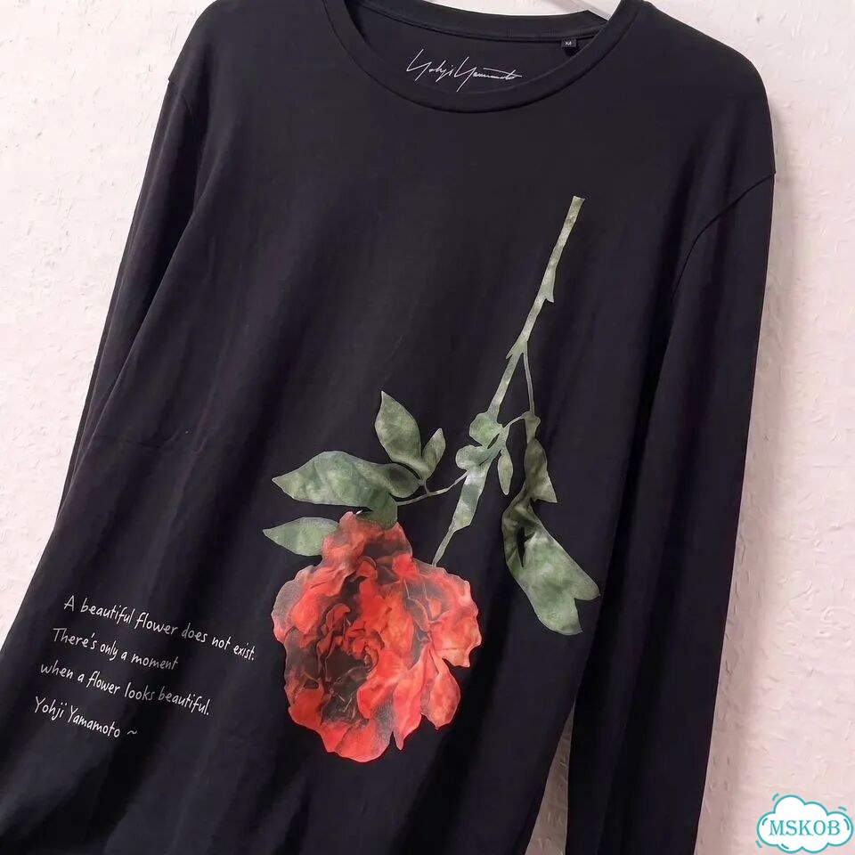 Лонгслив Yohji Yamamoto flower sleeve фото 3