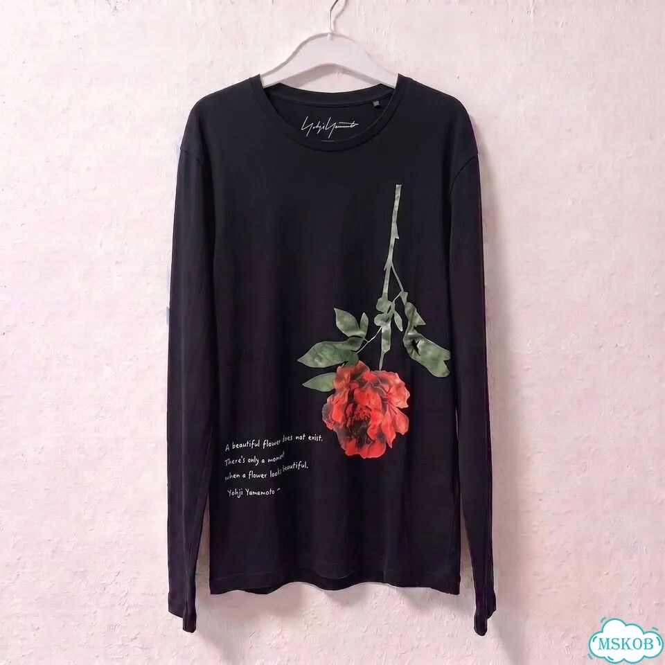 Лонгслив Yohji Yamamoto flower sleeve фото 6