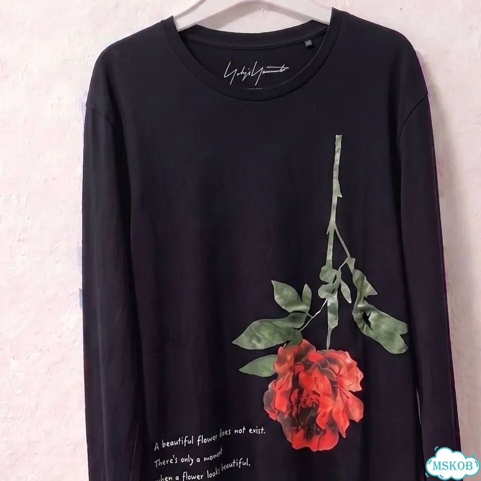 Лонгслив Yohji Yamamoto flower sleeve фото 7