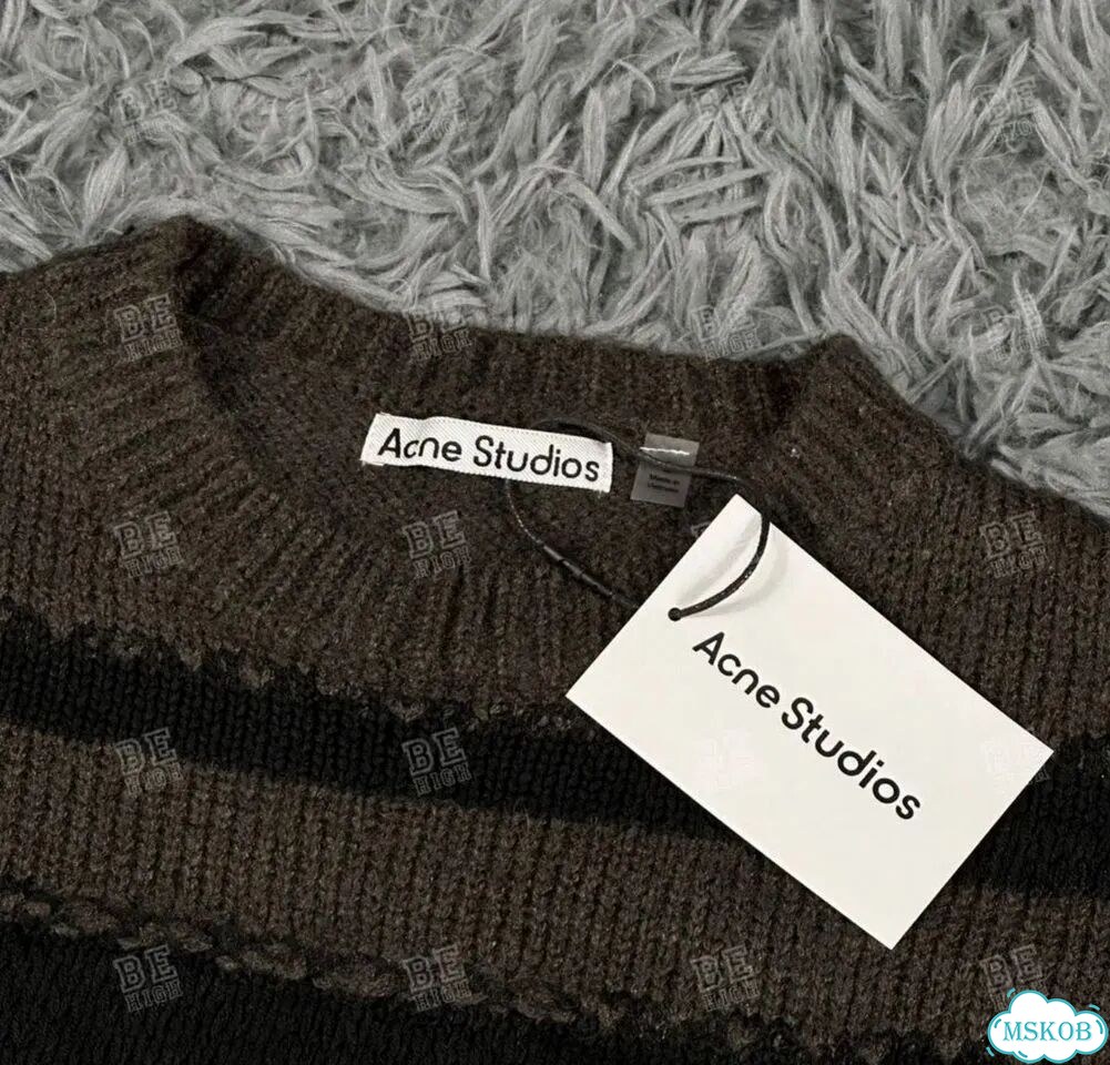Acne studios свитер черно-коричневый фото 2
