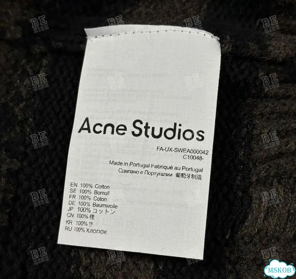 Acne studios свитер черно-коричневый фото 4